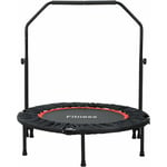 Liferun - Mini Trampoline Fitness Pliable pour Enfants ou Adulte, ø 101cm Petit Rond Trempoline Intérieur/Extérieur avec Poignée Réglable, Poids Max