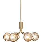 Apiales 6 Chandelier, Brass / Gold