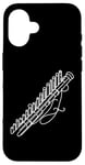 Coque pour iPhone 16 Pan Flûtes Line Art For Musiciens Pan Flûte