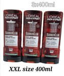 3 x L'Oreal Men Expert Barber Club Body, Hair & Beard Wash 3 × 400ml Pack