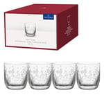 Villeroy & Boch – Toy's Delight 4-Piece Schnapps Glass Set, Schnapps Glass Set, Shot Glasses, Liqueur Glasses, Drinking Glasses Set of 4, Glasses with Christmas Pattern, Dishwasher Safe