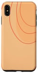 Coque pour iPhone XS Max Couleur neutre minimaliste orange clair et jaune