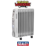 Sealey RD2500T 11-Element Oil Filled Radiator with Timer 2500W/230V