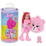 Barbie Cutie Reveal Chelsea série Bisounours Petite poupée avec Costume en Peluche et 6 Surprises (Les Styles Peuvent Varier), JCN97