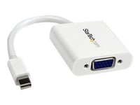 Startech.Com Mini Displayport Till Vga-Adapter - Aktiv Mini Dp Till Vga-Konverterare - 1080P Video - Mdp Eller Thunderbolt 1/2 Mac/Pc Till Vga-Skärm/Projektor - Mdp 1.2 Till Vga-Dongel - Vit - Videokonverterare - Vga - Displayport - Vit