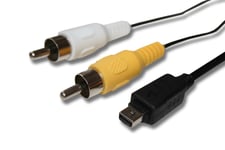 vhbw Adaptateur audio video AV câble en composite compatible avec Olympus OM-D E-M1, E-M1 Mark II, E-M1 Mark III, E-M10, E-M10 Mark II appareil photo