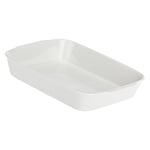 la Porcellana "Anghiari carré Plat de Cuisson Boîte Cadeau, Blanc, 23 x 18 cm