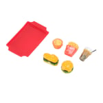 Dollhouse Fast Food 1/12 Resin -mini hampurilaisperunasetti pienoisruokatarvikkeita varten