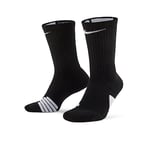 Nike Men U Nk Elite Crew Socks - Black/White/White, X-Large