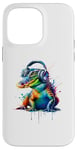 Coque pour iPhone 14 Pro Max Splash Art Headphones Alligator Lover Alligators Gator