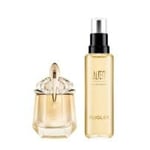 MUGLER ALIEN GODDESS, Eau de Parfum Rechargeable 30 ml + Eau de Parfum Flacon Recharge 100 ml, Parfum pour Femme Floral Ambré Boisé, Lot de 2 produits