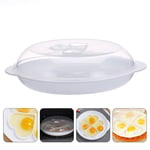 Microwave Egg Steamer Cooker 4 Poacher Pan Heart Poached Eggs