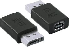 Adaptateur Mini Displayport Femelle Vers Displayport Mâle 8K Mini Dp Femelle Vers Dp Mâle Adaptateur Audio Et Vidéo Pour Hôtes De Bureau,Ordinateurs Portables,Écrans,Tv Haute Défin[VID062269]