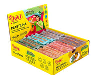 Jovi - PLASTILINA, Pâte à modeler végétale, 18 x 50 grammes, Couleurs nature et grande plasticité, Sans gluten, Idéale pour les enfants à partir de 2 ans (70/18N)