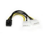 StarTech 6" LP4 to 8 Pin PCIe Power Cable Adapter