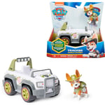 PAW Patrol - Pat Patrouille - VÉHICULE FIGURINE TRACKER- Voiture 15 cm Figurine