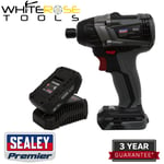 Sealey Impact Driver Brushless Kit 1/4" Hex 20V 2Ah SV20 Series Premier Garage