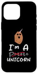 Coque pour iPhone 16 Pro Max Funny Potato I'm A Potato Unicorn Funny Patate Unicorn Memes