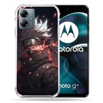 Cokitec Coque Renforcée pour Motorola G14 4G Manga Naruto Kakashi Dark