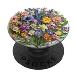 Bouquet de fleurs mixtes Fleurs sauvages Nature Botanique PopSockets PopGrip Adhésif