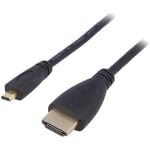 Adnauto - Cable hdmi 1.4 male micro hdmi male 1.5m noir