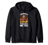 Maple Syrup Tree Sap Hobbyist Tapping Sugaring Canada Zip Hoodie