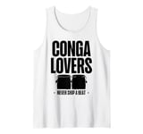 Conga Drums District Sounds Groove Lover Design Tank Top