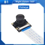 Raspberry Pi 4 Caméra 5MP Vision Nocturne 1080P En Option Grand Angle Fisheye IR-CUT Caméra FF taches pour Raspberry Pi 4B 3B + 3B ontari - Type B1 160