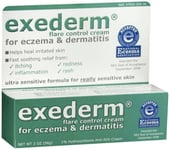 Exederm Flare Control Anti-Itch Cream Eczema & Dermatitis Sensitive Skin 2 Ounce