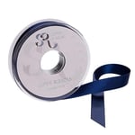 SR SUPER RIBBONS®™ Ruban en satin double face pour emballage cadeau, décoration de fête, voiture de mariage, Noël, ballons, cheveux, gâteau, cadeaux, bouquet de mariage (bleu marine, 6 mm x 20 m)