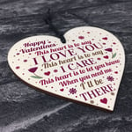 Valentines Day Gift For Him Her Wooden Heart Gift For Boyfriend Girlfriend Wife