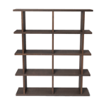 ferm LIVING Kona bokhylla 2x4 Dark stained