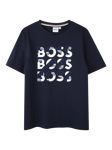 HUGO BOSS Kids' Logo T-Shirt, Navy