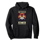 Retro Sunglasses York Chocolate Cat Pullover Hoodie