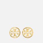 Tory Burch Miller 18k Gold-Plated Stud Earrings