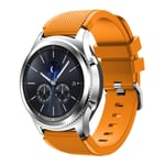 22 mm silikonrem för Samsung Gear S3 Classic/S3 Frontier/3 45 mm Huawei Watch GT2 46 mm sportarmband för Amazfit GTR/Stratos Orange Samsung Watch 46mm