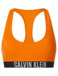 Calvin Klein Womens KW0KW01839 Intense Power Racerback Bikini Top - Orange - Size 8 UK