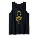 Egyptian Magic Eye of Ra Horus Sun God Ankh Tank Top