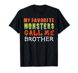 My Favourite Monsters Call Me Brother Funny Halloween Men T-Shirt