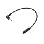 PNGKNYOCN Câble audio auxiliaire 2,5 mm à angle droit, câble de rallonge audio mono TS 2,5 mm mâle vers femelle à 90 degrés pour smartphone, casque, lecteur MP3（0,3M）