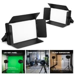 SFP100 LED Soft Panel Lights (Pair) - Cool & Warm White TV Video Studio Lighting