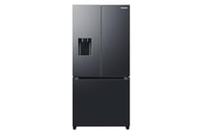 Samsung Series 7 French Style Fridge Freezer, Features SpaceMax™ and Twin Cooling Plus™ Technology, Ice Dispenser, Black, Model: RF50C532EB1