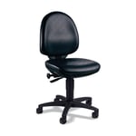 Chaise d'atelier pivotante TEC 50 rouleaux rembourrage similicuir 420-550 mm TOPSTAR