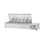 Royal Catering Kjølevitrine - 140 x 33 cm 6 GN 1/4 beholdere