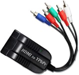 Convertisseur Hdmi Vers Composante Ypbpr Câble Adaptateur Vidéo Audio 5Rca Rgb 1080P Entrée Hdmi Vers Sortie Audio Ypbpr R/L Pour Tv Stb Vhs Vcr Ps2 Dvd Players