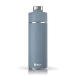 Ninja DW2401BL Thirsti 24oz Travel Water Bottle, For Carbonated Sparkling Drinks, Colder and Fizzier Longer, Leak Proof, 24 Hrs Cold, Dishwasher Safe, Stainless Steel Insulated Tumbler, Storm Blue