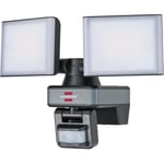 brennenstuhl®Connect Projecteur LED Duo WF 3050 P connecté WiFi avec détecteur de mouvements (30W, 3500lm, IP54, multiples fonctions d'éclairage pilotables via l'application, en extérieur)