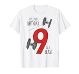 Star Wars Tie Fighter Blast Ninth Birthday T-Shirt