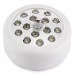 Portabel LED-lampa med rörelsesensor, Infraröd PIR-sensor - Vit