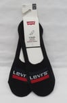 MEN'S LEVI'S BLACK SUPERIOR COMFORT LOW RISE SOCKS 2 PAIRS SIZE 9-11